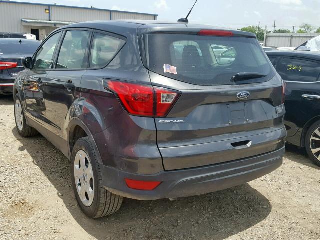 1FMCU0F76KUA41309 - 2019 FORD ESCAPE S CHARCOAL photo 3