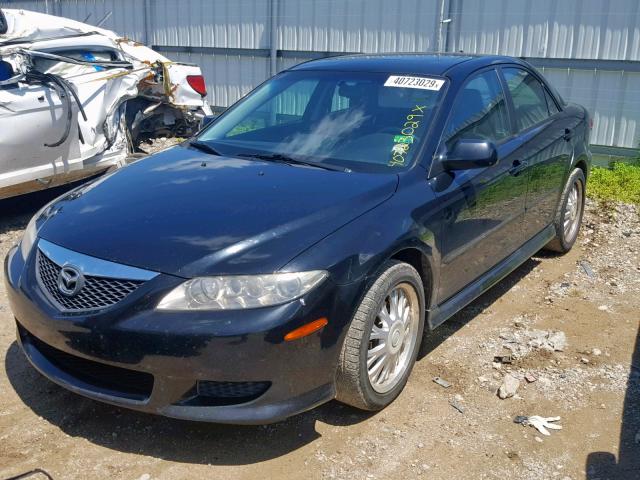 1YVHP80C545N08278 - 2004 MAZDA 6 I BLACK photo 2