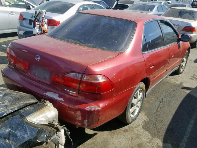 JHMCG6691YC024771 - 2000 HONDA ACCORD SE RED photo 4