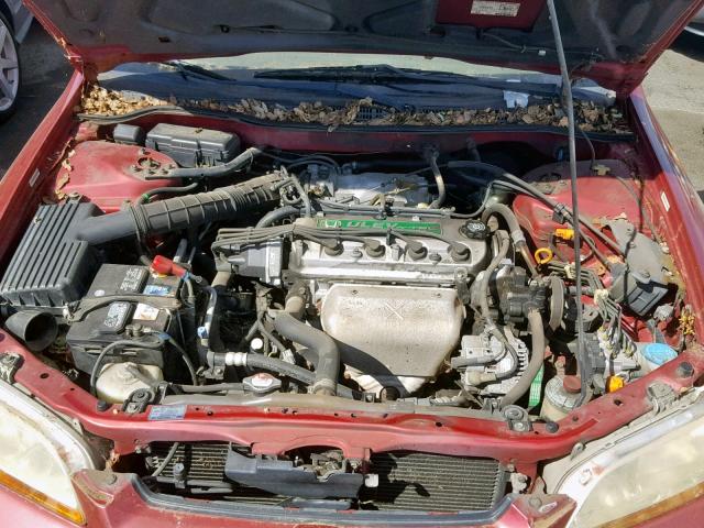 JHMCG6691YC024771 - 2000 HONDA ACCORD SE RED photo 7