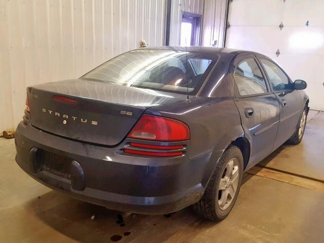 1B3EL46R62N286079 - 2002 DODGE STRATUS SE BLUE photo 4