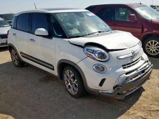 ZFBCFADHXEZ011644 - 2014 FIAT 500L TREKK WHITE photo 1