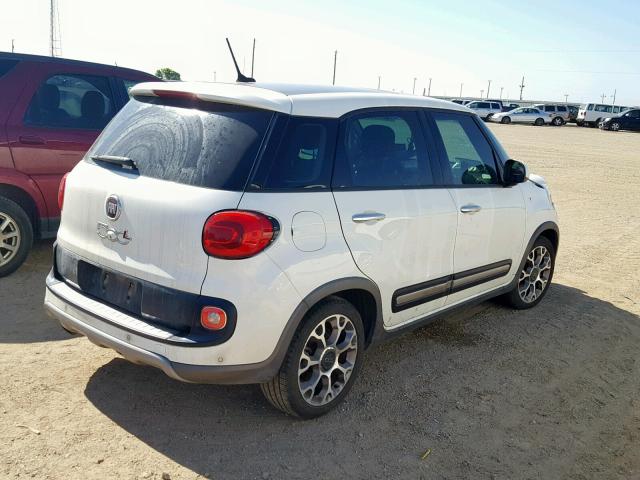 ZFBCFADHXEZ011644 - 2014 FIAT 500L TREKK WHITE photo 4