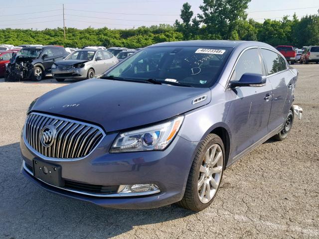 1G4GD5G32EF127929 - 2014 BUICK LACROSSE P BLUE photo 2