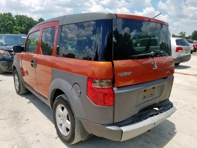 5J6YH18514L007782 - 2004 HONDA ELEMENT EX ORANGE photo 3