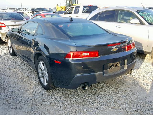 2G1FB1E32F9225928 - 2015 CHEVROLET CAMARO LS CHARCOAL photo 3