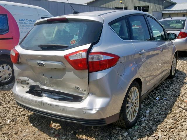 1FADP5BU1DL502567 - 2013 FORD C-MAX SEL SILVER photo 4