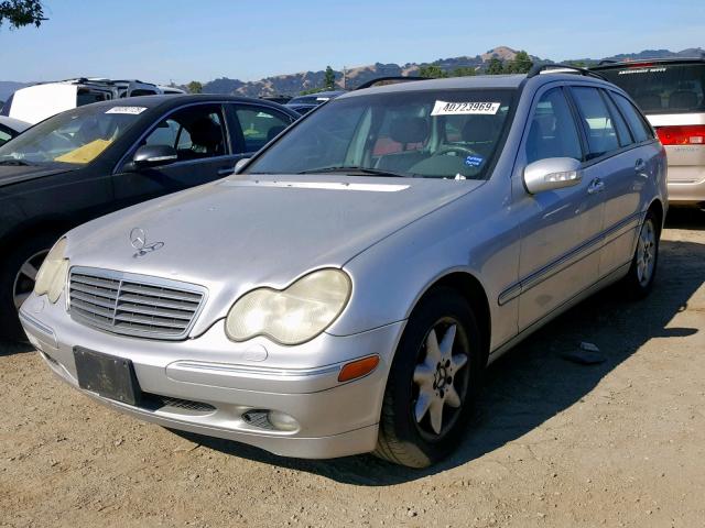 WDBRH81J63F350206 - 2003 MERCEDES-BENZ C 240 SPOR GRAY photo 2