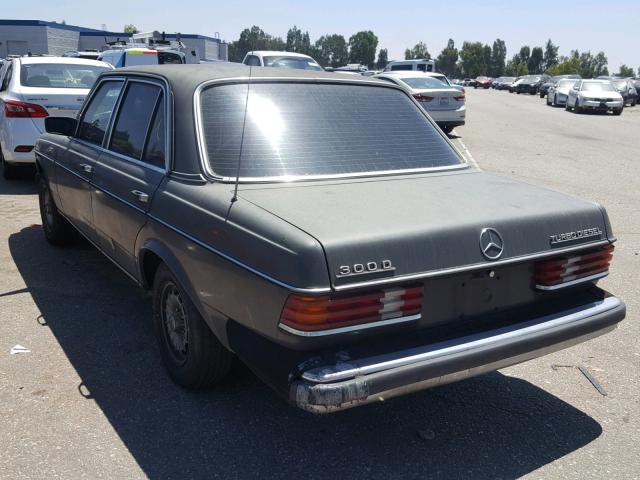 WDBAB33C5FA221827 - 1985 MERCEDES-BENZ 300 DT GRAY photo 3