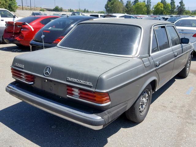 WDBAB33C5FA221827 - 1985 MERCEDES-BENZ 300 DT GRAY photo 4