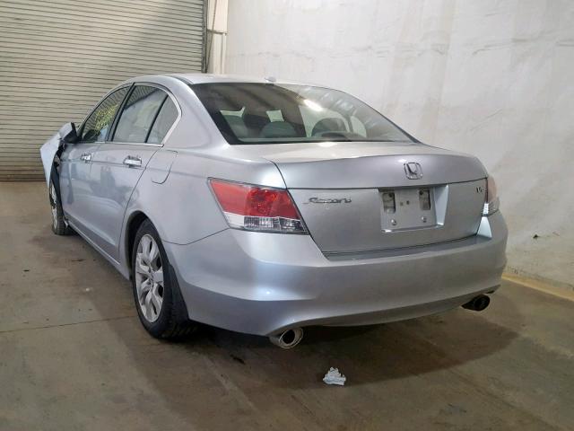 1HGCP36898A082986 - 2008 HONDA ACCORD EXL SILVER photo 3