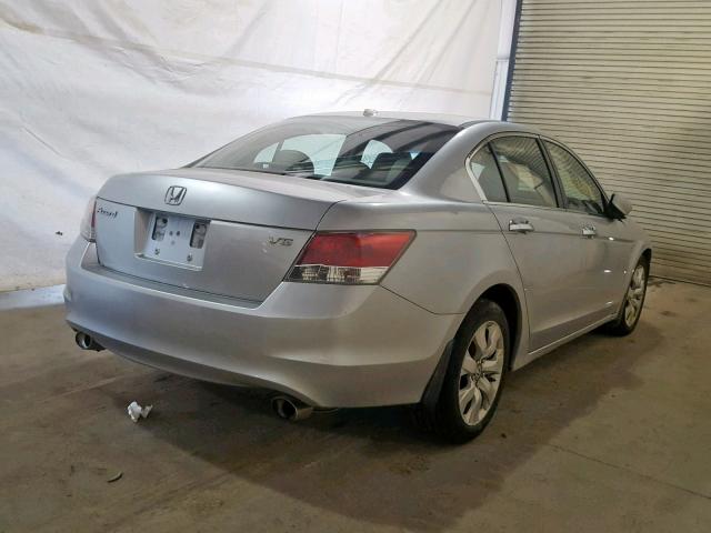 1HGCP36898A082986 - 2008 HONDA ACCORD EXL SILVER photo 4