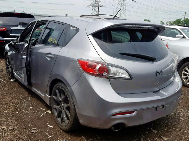 JM1BL1H33A1185483 - 2010 MAZDA SPEED 3 GRAY photo 3