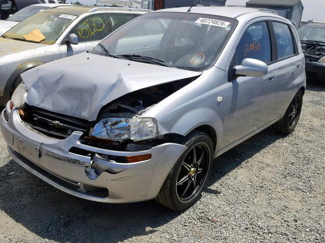 KL1TD66638B036837 - 2008 CHEVROLET AVEO BASE Gümüş foto 2