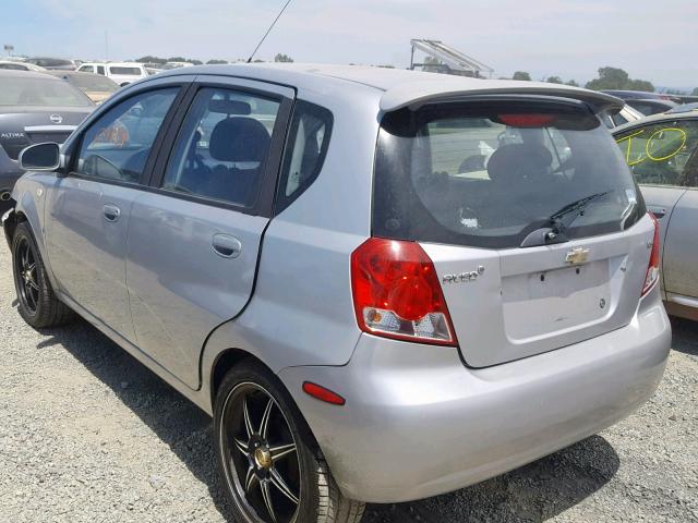KL1TD66638B036837 - 2008 CHEVROLET AVEO BASE Gümüş foto 3