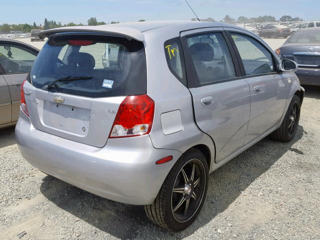 KL1TD66638B036837 - 2008 CHEVROLET AVEO BASE Gümüş foto 4