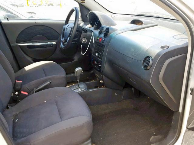 KL1TD66638B036837 - 2008 CHEVROLET AVEO BASE Gümüş foto 5