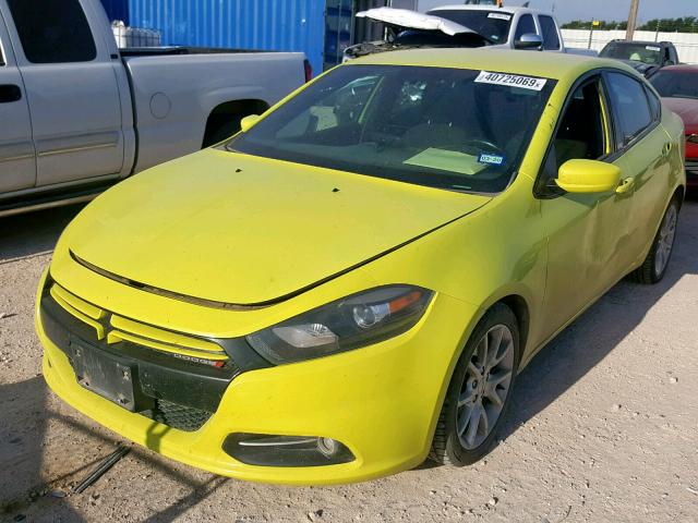 1C3CDFBH8DD214017 - 2013 DODGE DART SXT GREEN photo 2