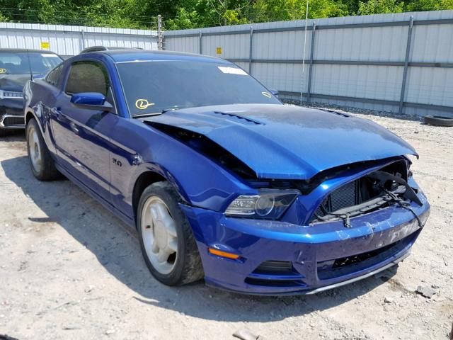 1ZVBP8CF5E5290679 - 2014 FORD MUSTANG GT BLUE photo 1