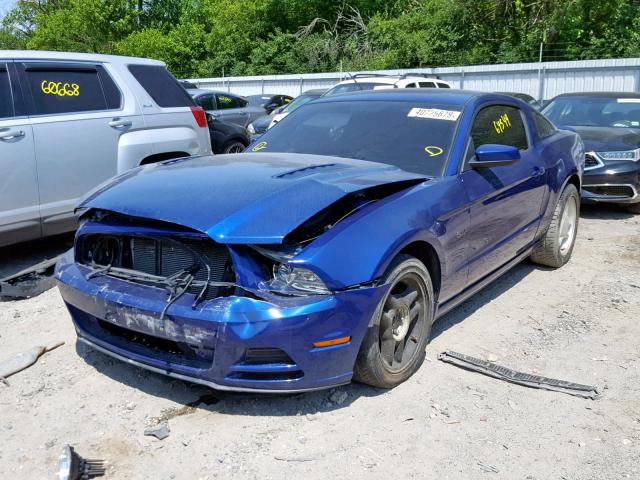 1ZVBP8CF5E5290679 - 2014 FORD MUSTANG GT BLUE photo 2