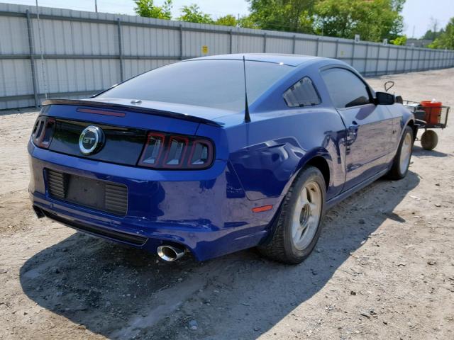 1ZVBP8CF5E5290679 - 2014 FORD MUSTANG GT BLUE photo 4