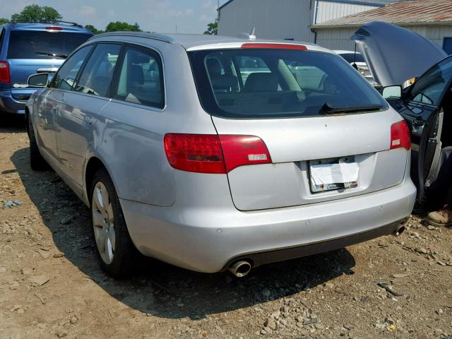 WAUKH74F86N103152 - 2006 AUDI A6 AVANT Q SILVER photo 3