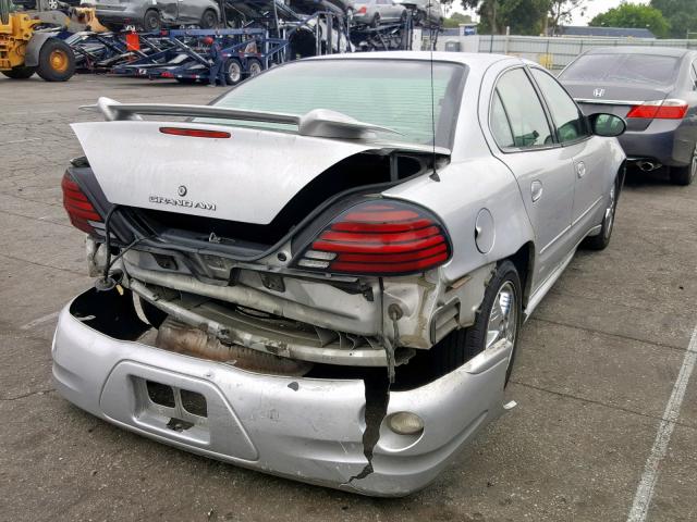 1G2NF52E74M512514 - 2004 PONTIAC GRAND AM S SILVER photo 4