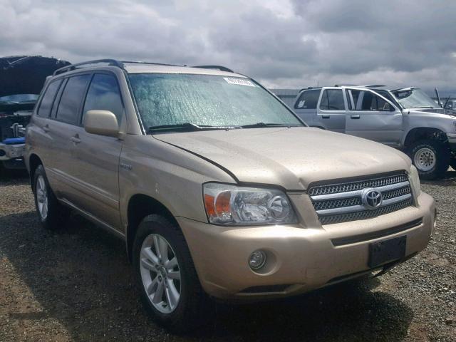 JTEEW21A070044674 - 2007 TOYOTA HIGHLANDER BEIGE photo 1