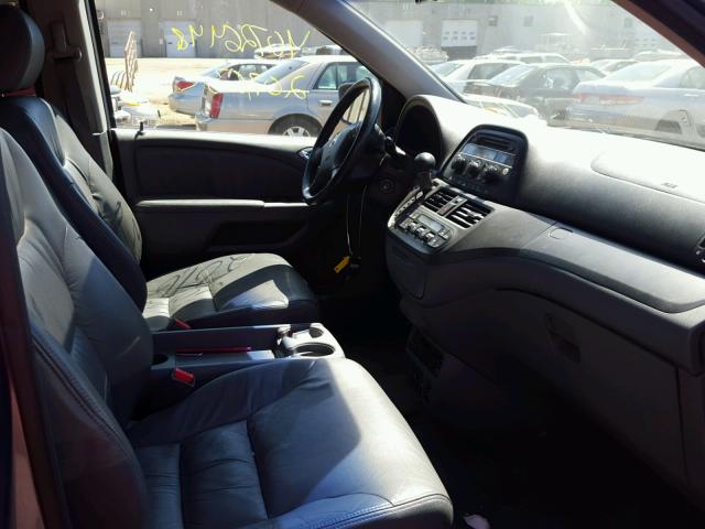 5FNRL38717B018147 - 2007 HONDA ODYSSEY EX BLUE photo 5