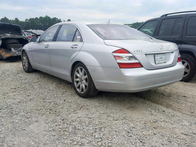 WDDNG71X27A014160 - 2007 MERCEDES-BENZ S 550 SILVER photo 3