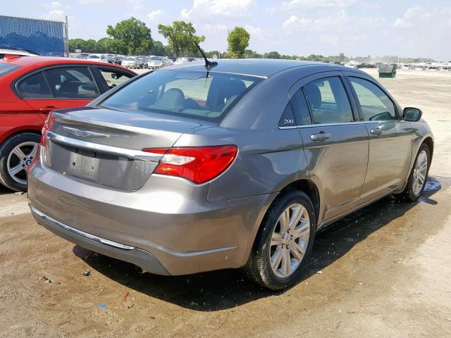 1C3CCBBB3CN135922 - 2012 CHRYSLER 200 TOURIN GRAY photo 4