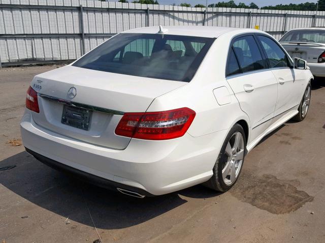 WDDHF5KB8CA642323 - 2012 MERCEDES-BENZ E 350 WHITE photo 4