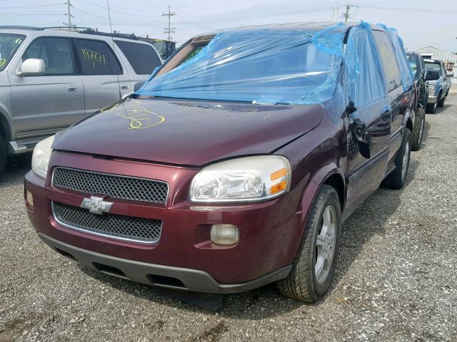 1GNDV23118D184833 - 2008 CHEVROLET UPLANDER L BURGUNDY photo 2