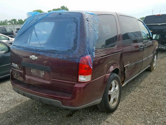 1GNDV23118D184833 - 2008 CHEVROLET UPLANDER L BURGUNDY photo 4