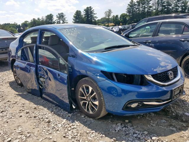 19XFB2F9XDE249375 - 2013 HONDA CIVIC EXL BLUE photo 1