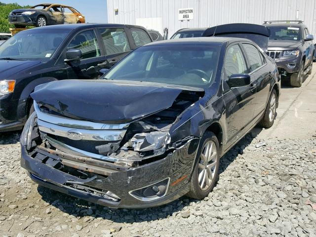 3FAHP0JG4CR175629 - 2012 FORD FUSION SEL BLACK photo 2