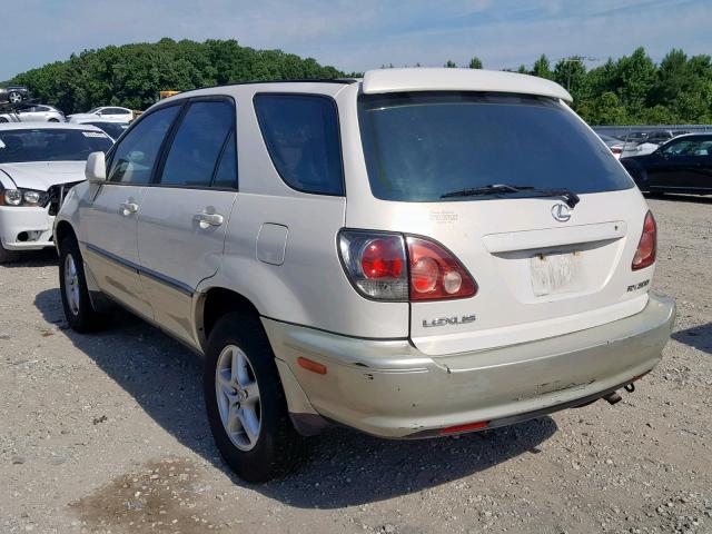 JT6HF10U8X0025191 - 1999 LEXUS RX 300 WHITE photo 3