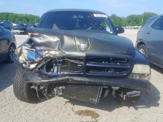 1B7GL22Z9XS271313 - 1999 DODGE DAKOTA BLUE photo 7