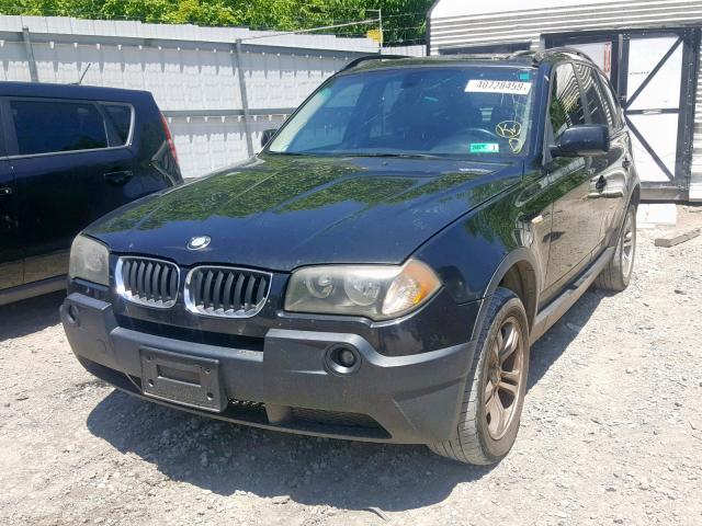 WBXPA93485WD16691 - 2005 BMW X3 3.0I BLACK photo 2