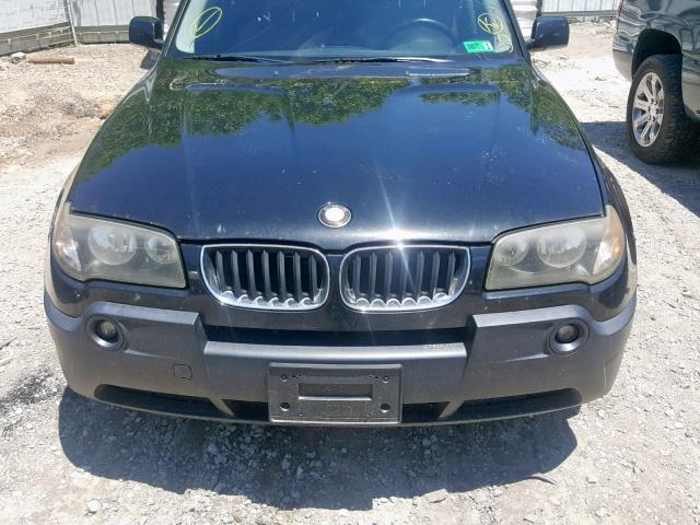 WBXPA93485WD16691 - 2005 BMW X3 3.0I BLACK photo 7