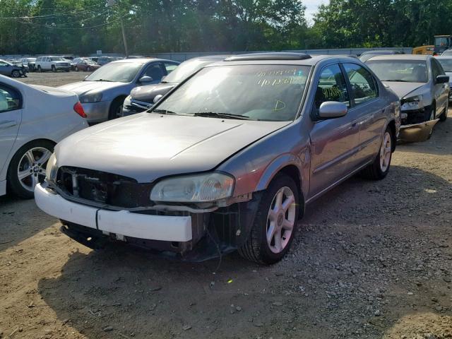 JN1CA31D31T809959 - 2001 NISSAN MAXIMA GXE GRAY photo 2