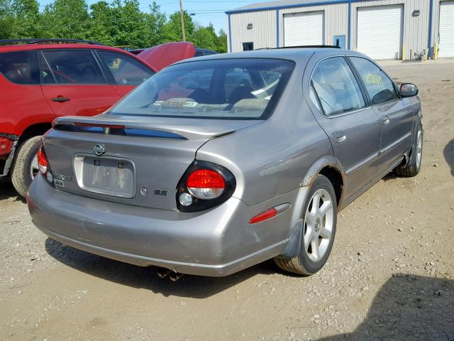 JN1CA31D31T809959 - 2001 NISSAN MAXIMA GXE GRAY photo 4