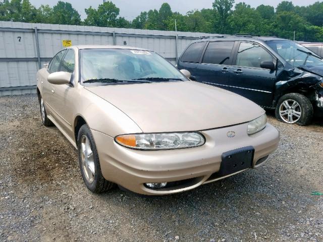 1G3NL52T21C276147 - 2001 OLDSMOBILE ALERO GL GOLD photo 1