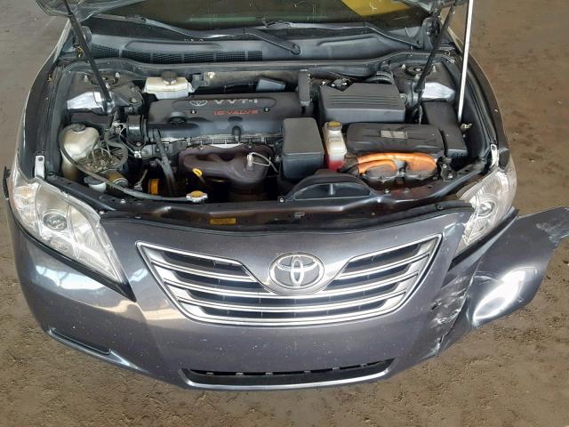 4T1BB46K88U046663 - 2008 TOYOTA CAMRY HYBR CHARCOAL photo 7