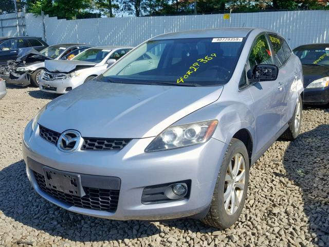 JM3ER29L190237086 - 2009 MAZDA CX-7 SILVER photo 2