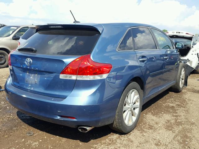 4T3ZA3BB2AU028271 - 2010 TOYOTA VENZA BASE BLUE photo 4