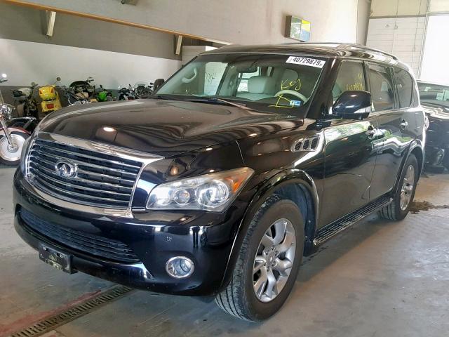 JN8AZ2NC4B9302855 - 2011 INFINITI QX56 BLACK photo 2