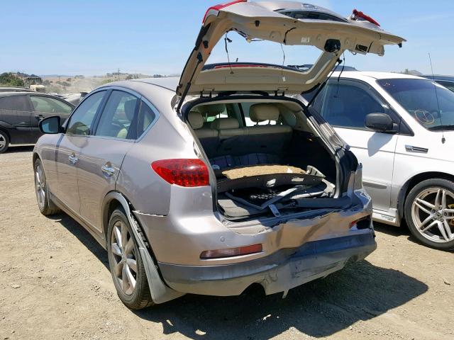 JNKAJ09E48M300532 - 2008 INFINITI EX35 BASE GOLD photo 3