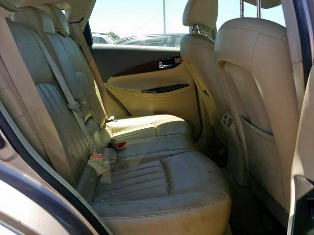 JNKAJ09E48M300532 - 2008 INFINITI EX35 BASE GOLD photo 6