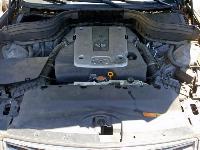 JNKAJ09E48M300532 - 2008 INFINITI EX35 BASE GOLD photo 7